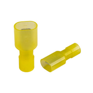VCP - TERMINAL TIPO FASTON MACHO AISLACION COMPLETA AMARILLO TEV0083 COBRE ESTAÑADO AMARILLO