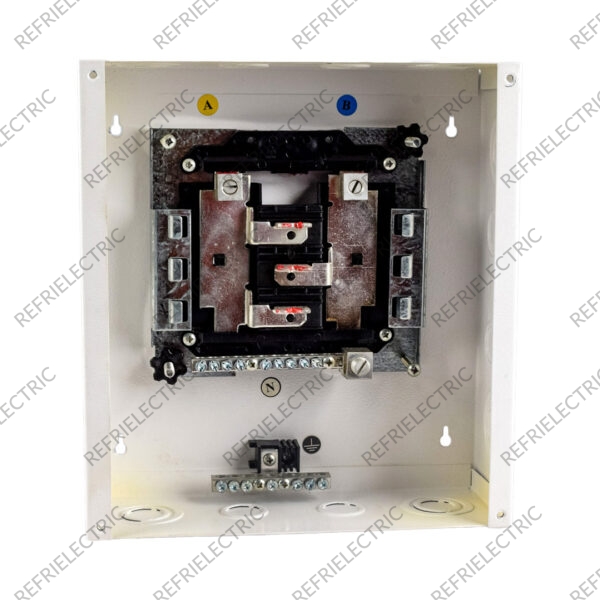 TABLERO TRIFASICO 18 CIRCUITOS CON PUERTA 240V 200AMP ACERO LAMINADO EN FRIO BLANCO SCHNEIDER ELECTRIC - Imagen 2