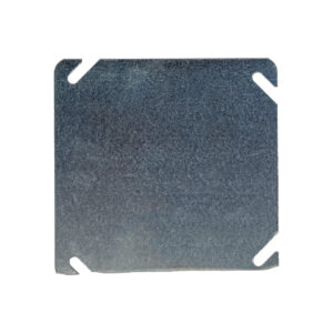 TAPA CIEGA 4" X 4" GALVANIZADA  ACERO GRIS