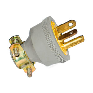 CLAVIJA CAUCHO PATA CRUZADA CON POLO TIERRA 20AMP C-023 250V CODELCA