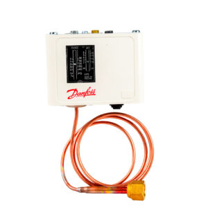 DANFOSS - PRESOSTATO DE ALTA PRESION AUTOMATICO SIN CAPILAR KP5 060-001866 MARCO DE ACERO BLANCO
