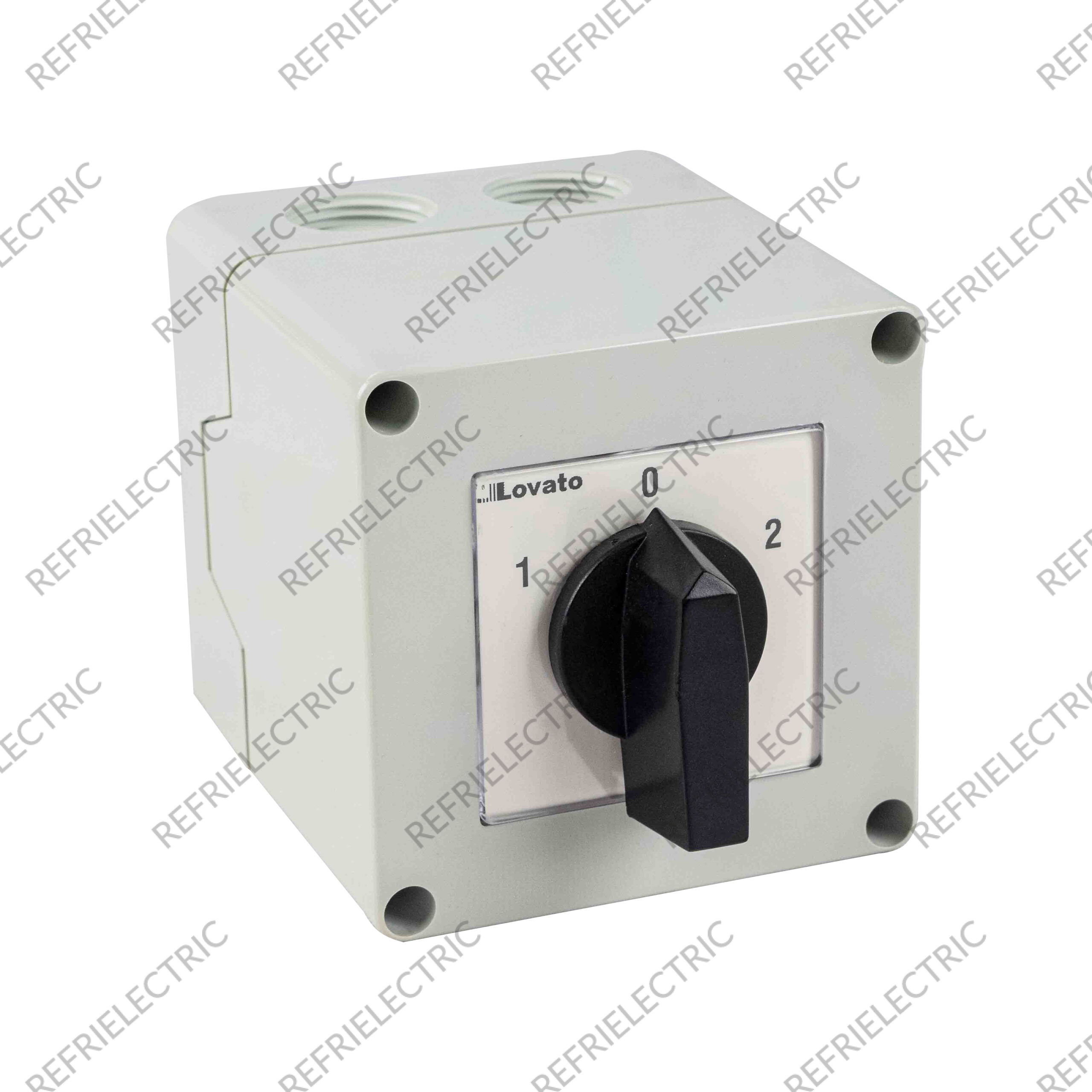 CONMUTADOR - TRANFERENCIA MANUAL 25AMP 3P CON CAJA TERMOPLASTICO GRIS/NEGRO LOVATO - Imagen 3