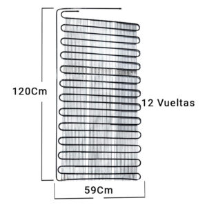 PARILLA CONDENSADORA PARA NEVERA 1/3HP METAL NEGROL RWELL