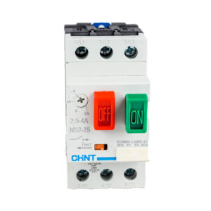 GUARDAMOTOR SERIE NS25 2-4AMP 220/440V PLASTICO GRIS CHINT