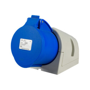 TOMA INDUSTRIAL 32AMP 3POLOS+TIERRA+NEUTRO SOBREPONER AZUL 220V POLIAMIDA 6 AZUL VCP