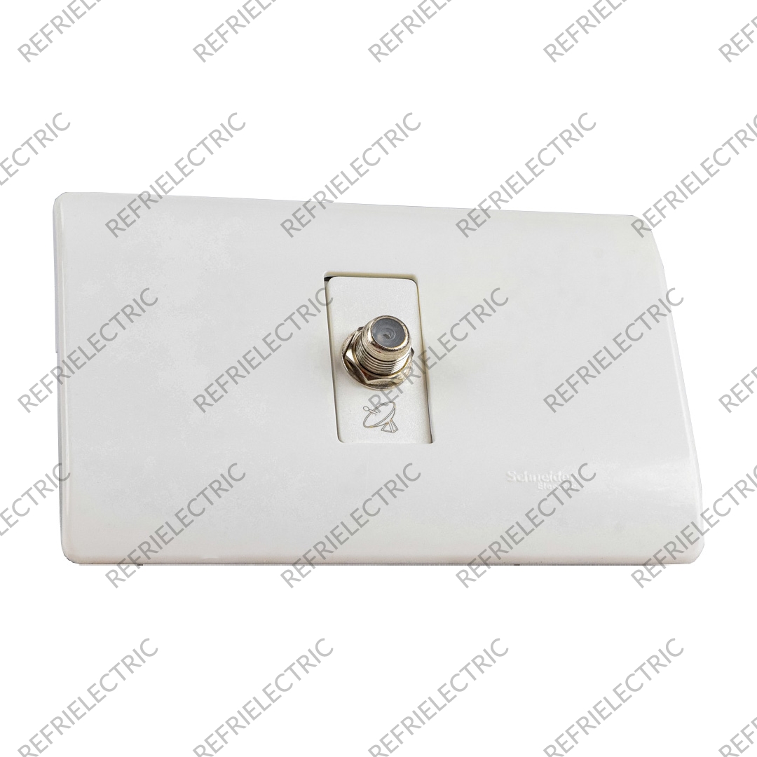 TOMA TV COAXIAL LINEA GENESIS BLANCO PLASTICO BLANCO SCHNEIDER ELECTRIC