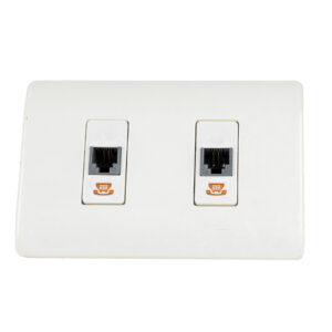 TOMA TELEFONICO RJ11 DOBLE LINEA GENESIS BLANCO PLASTICO BLANCO SCHNEIDER ELECTRIC