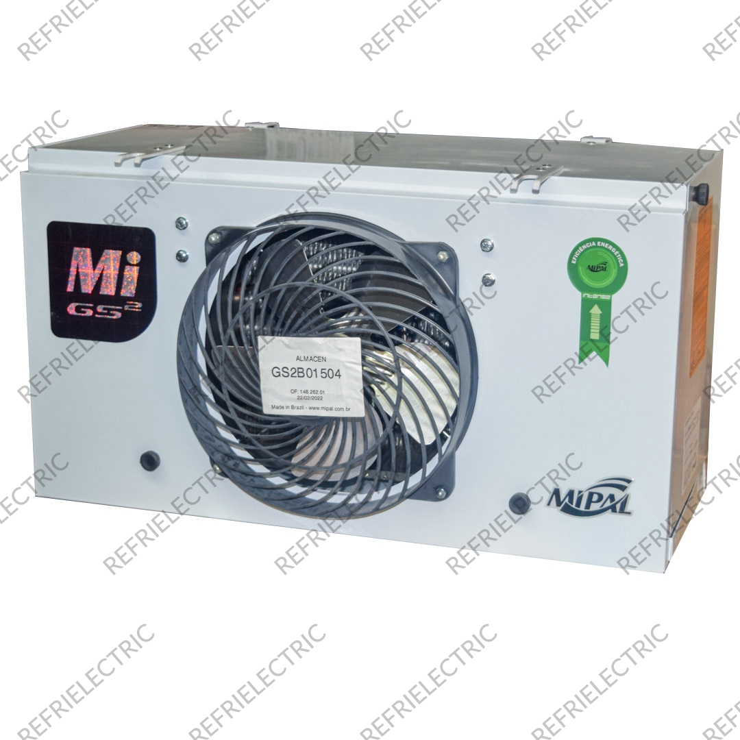 EVAPORADOR CUARTO FRIO BAJA SILUETA LP 4.9 HP 5.6 1MOTOR 220V 60HZ GABINETE DE ALUMINIO PLANIFICADO LISO BLANCO MIPAL