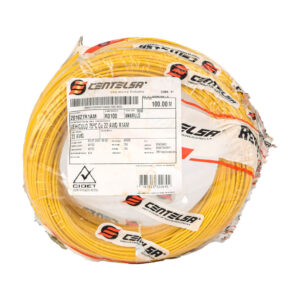 CABLE COBRE AISLADO TFFN AUTOMOTRIZ/ILUMINACION N° 22 600V 75°C ROLLO X 100 MTS ROJO CENTELSA