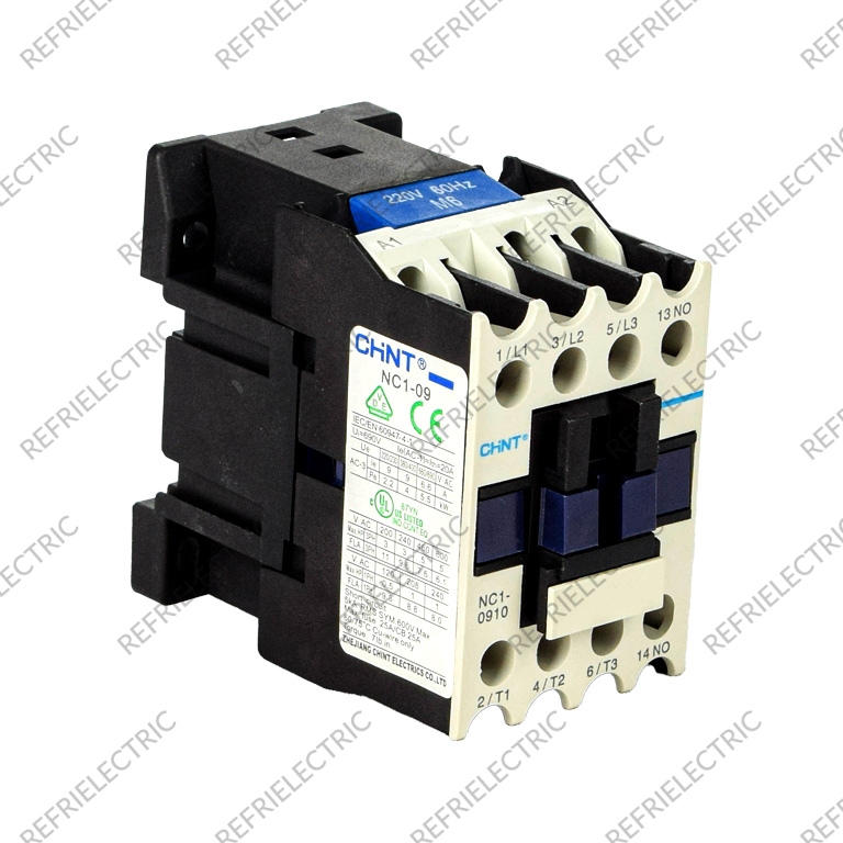 CONTACTOR TRIFASICO 9AMP BOBINA 220V PLASTICO NEGRO/GRIS CHINT - Imagen 2