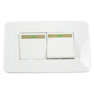 INTERRUPTOR DOBLE BLANCO 15AMP 250V DOBLE MERCURY
