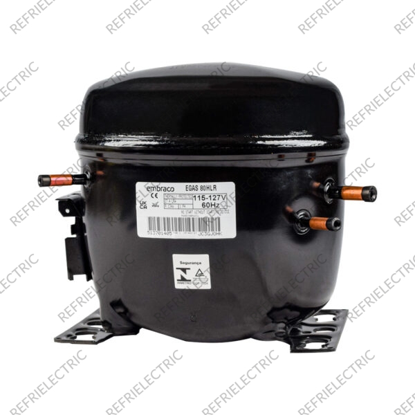EMBRACO - COMPRESOR HERMETICO EGAS80HLR 1/4HP R134A  115-127V