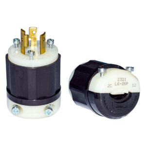 CLAVIJA DE SEGURIDAD BIPOLAR L60 2P+T 20AMP 2321 220V LEVINTON