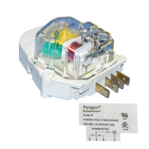 TIMER PARA DESCONGELAMIENTO NEVERA 10 HORAS 25 MINUTOS 110V 10AMP PLASTICO BLANCO PARAGON