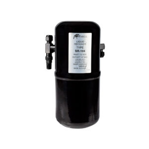 RECIBIDOR O O TANQUE DE LIQUIDO ENTRADA Y SALIDA 1/2"X1/2" METAL NEGRO RWELL