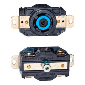 TOMA INCRUSTAR DE SEGURIDAD .L21-30 4P30 2810 L21-30 220V PLASTICO NEGRO/BLANCO LEVINTON