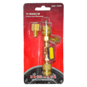 EXTRACTOR DE GUSANILLO DE VALVULA 1/4-5/16 SW-1530 LATON AMARILLA