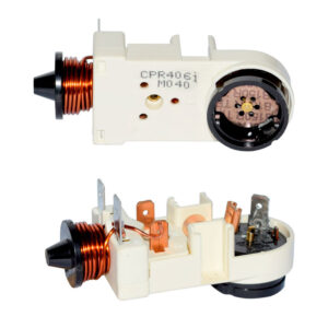RELAY EMBRACO LARGO CON TERMICO 1/3HP ELECTRICA 110V PLASTICO BLANCO ELDEMEX