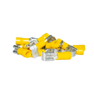 TERMINAL TIPO FASTON HEMBRA/MACHO AISLACION MEDIA AMARILLO TEV0097 COBRE ESTAÑADO AMARILLO VCP