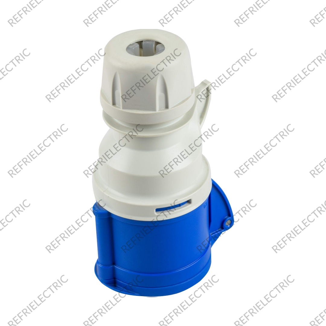 TOMA INDUSTRIAL 32AMP 3POLOS+TIERRA+NEUTRO AEREA AZUL 220V POLIAMIDA 6 AZUL VCP