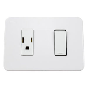 TOMA CORRIENTE + INTERRUPTOR LINEA ULTRA BLANCO ULTRA CILES