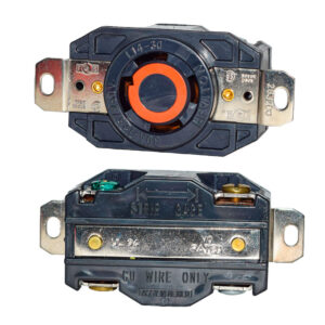 TOMA INCRUSTAR DE SEGURIDAD.L14-30 4P30 2710 L14-30 220V PLASTICO NEGRO/BLANCO LEVINTON