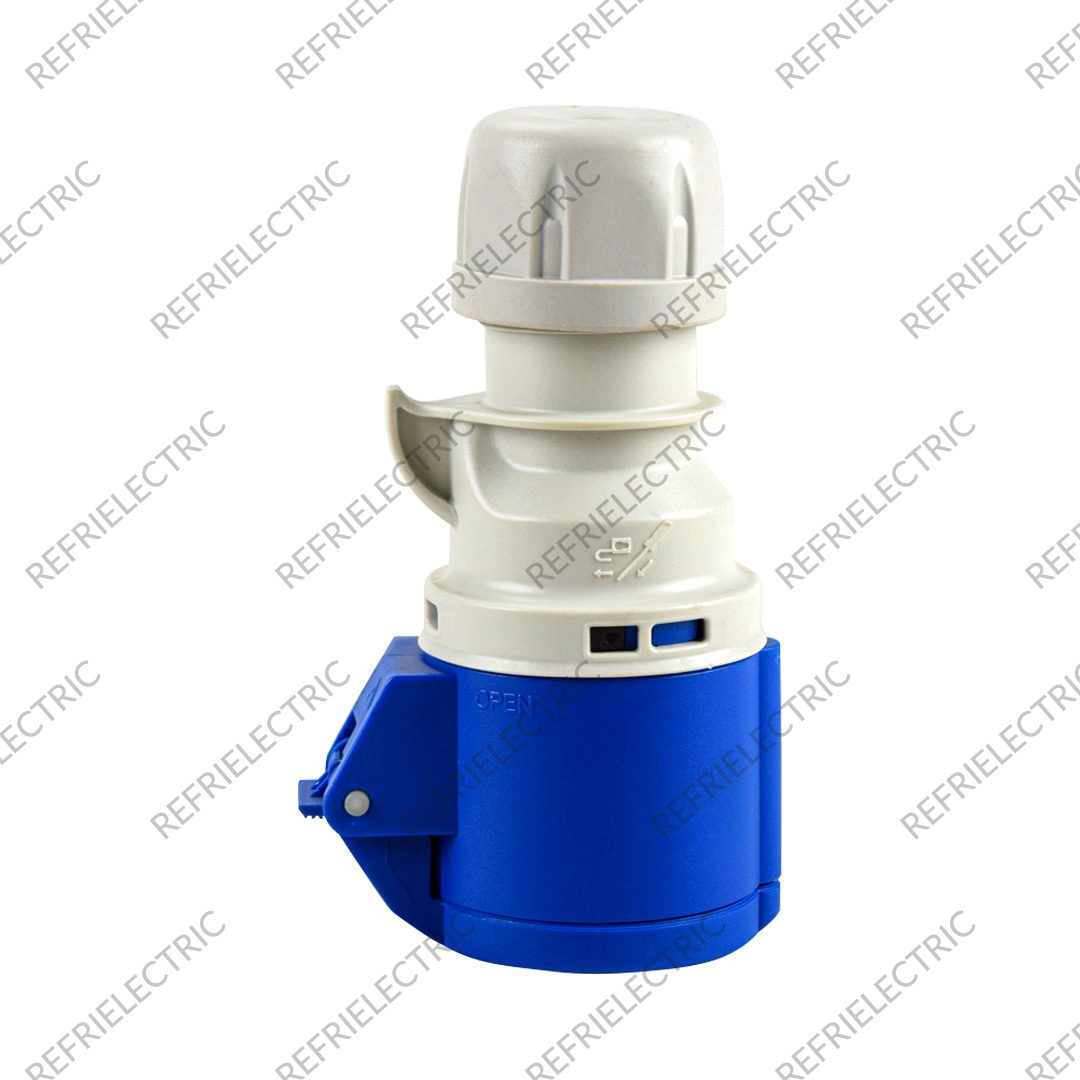 TOMA INDUSTRIAL 16AMP 3POLOS+TIERRA AEREA AZUL 220V POLIAMIDA 6 AZUL VCP
