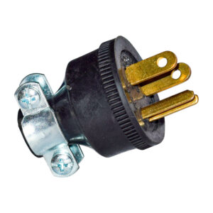 CLAVIJA CAUCHO CON POLO A TIERRA 15AMP C-003 110V CODELCA