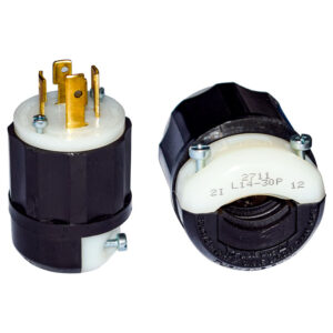 CLAVIJA DE SEGURIDAD TRIFILAR L14-30 3P+T 30AMP 2711 110/220V LEVINTON