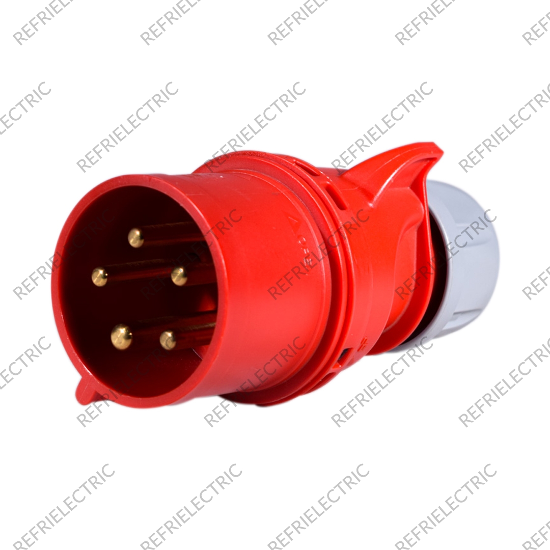 CLAVIJA INDUSTRIAL AEREA 32 AMP 3P+T+N IP44 ROJA 440V VCP - Imagen 2