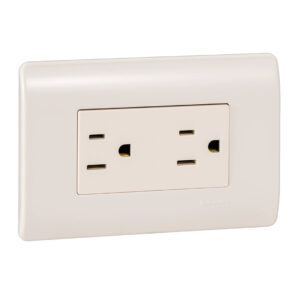 TOMA CORRIENTE DOBLE POLO A TIERRA GENESIS PLASTICO BLANCO SCHNEIDER ELECTRIC