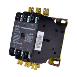 RWELL - CONTACTOR AIRE ACONDICIONADO 3POLOS 50AMPERIOS BOBINA 240V TERMO PLASTICO/BAQUELITA NEGRO