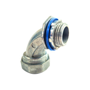 CONECTOR CURVO LIQUIT TIGHT PARA KORAZA FLEXO-METALICA 1/2" ZINC FUNDIDO GRIS