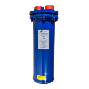 RWELL - SEPARADOR DE ACEITE FLANCHADO 21/8"  METAL AZUL