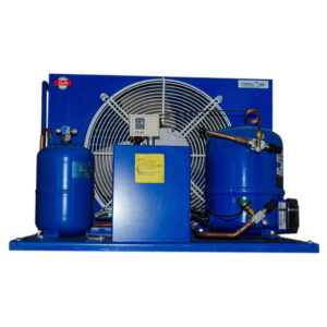DANFOSS - CONDENSADORA HERMETICA MANEUROP 2.5HP 3 FASES R22 114N3235 HCM028 220V 60HZ ACERO AZUL