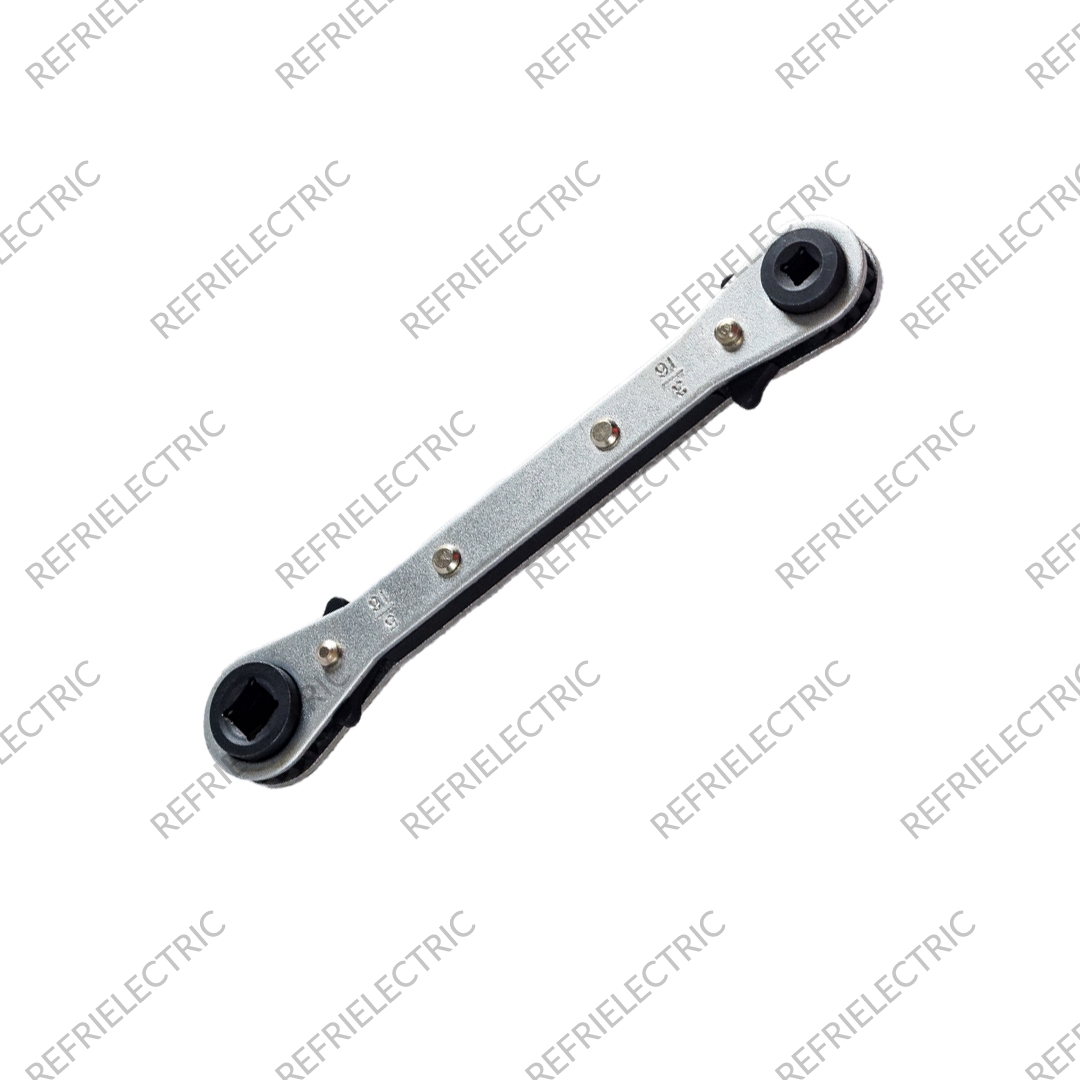 RWELL - LLAVE RATCHET 4 EN 1 PARA REFRIGERACION 3/16" - 1/4" - 5/16" -3/8" - Imagen 2