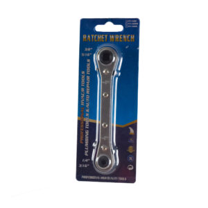 RWELL - LLAVE RATCHET 4 EN 1 PARA REFRIGERACION 3/16" - 1/4" - 5/16" -3/8"
