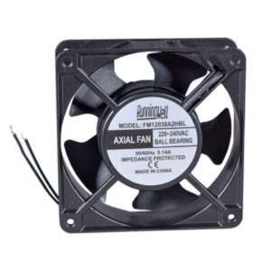 RWELL - EXTRACTOR - VENTILADOR 4" 5 ASPAS  220V 60HZ MARCO DE ALUMINIO/ALETAS PLASTICAS NEGRO