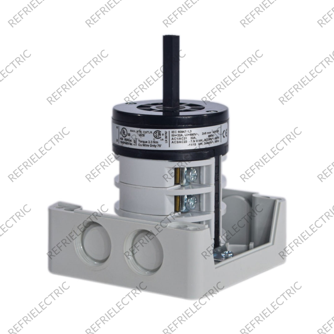 LOVATO - CONMUTADOR - TRANFERENCIA MANUAL 32AMP 3P CON CAJA 220 / 440V TERMOPLASTICO GRIS/NEGRO - Imagen 4