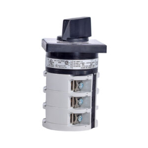 LOVATO - CONMUTADOR - TRANFERENCIA MANUAL 63AMP 3P PARA TABLERO 220 / 440V TERMOPLASTICO GRIS/NEGRO