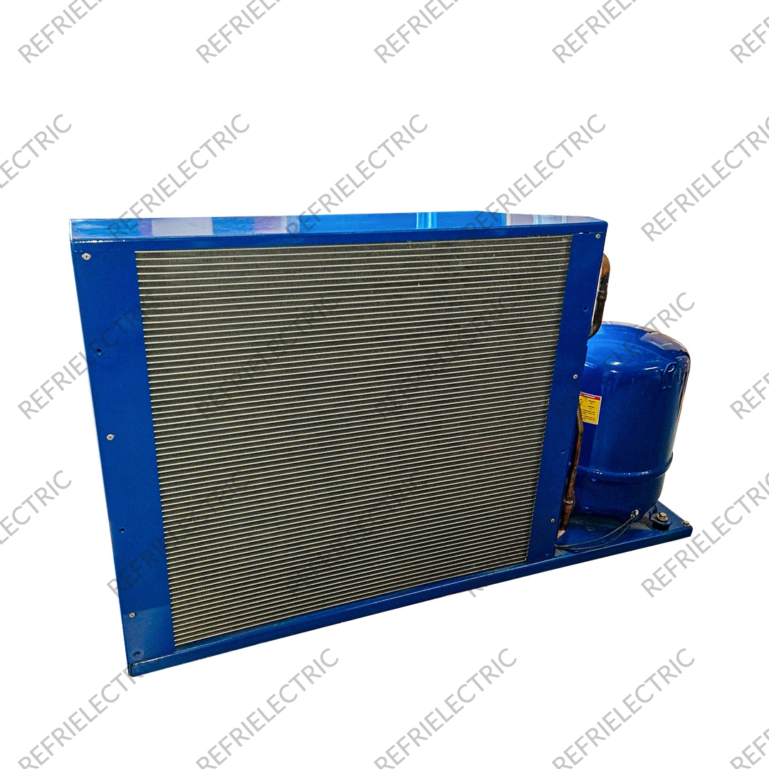 DANFOSS - CONDENSADORA HERMETICA MANEUROP 5.5HP 1 FASE R404/R507 115F0427 LJZ136 220V 60HZ ACERO AZUL - Imagen 2
