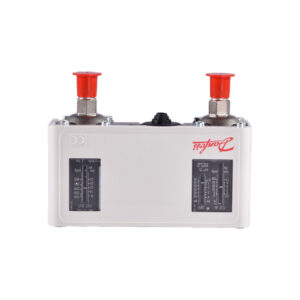 DANFOSS - PRESOSTATO DE PRESION DUAL AUTOMATICO SIN CAPILAR KP15 060-124166 MARCO DE ACERO BLANCO