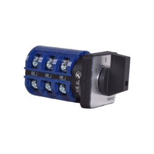 EBCHQ - CONMUTADOR - TRANFERENCIA MANUAL 50AMP 3P PARA TABLERO 220 / 440V TERMOPLASTICO GRIS Y AZUL