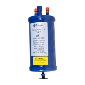 RWELL - SEPARADOR DE ACEITE SELLADO 3/8"  METAL AZUL