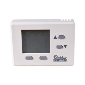 ROBERTSHAW - TERMOSTATO AMBIENTAL DIGITAL AIRE ACONDICIONADO CENTRAL RS1010 1 ETAPA PROGRAMABLE  24V PLASTICO BLANCO