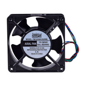 RWELL - EXTRACTOR - VENTILADOR 4" 5 ASPAS  110V/220V 60HZ MARCO DE ALUMINIO/ALETAS PLASTICAS NEGRO