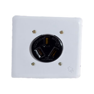 TOMA INCRUSTAR TRIFASICA 50A C-015 PLASTICO DE INGENIERIA Y CONTACTOS EN COBRE NEGRO/GRIS CODELCA