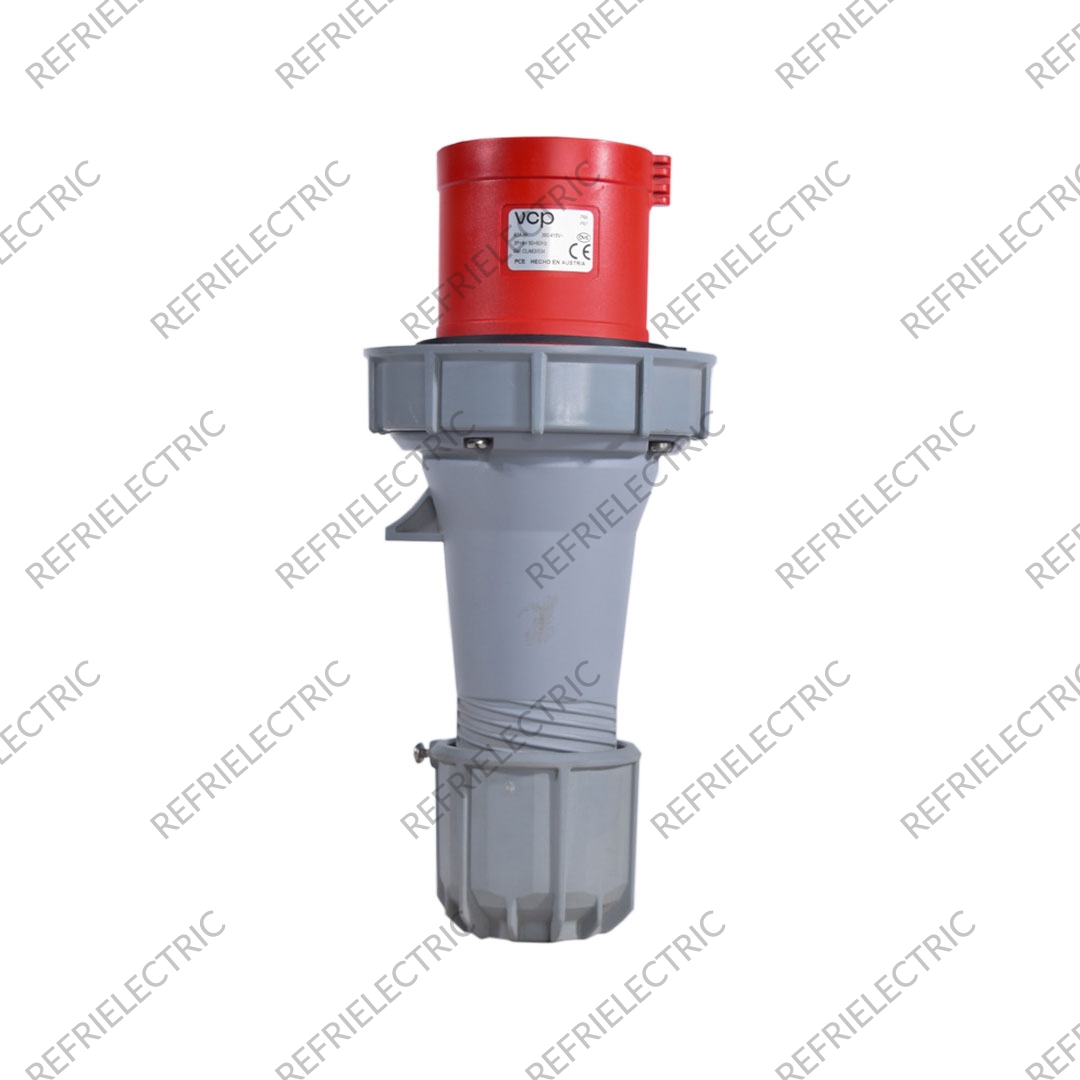 CLAVIJA INDUSTRIAL AEREA 63 AMP 3P+T IP67 ROJA 440V VCP
