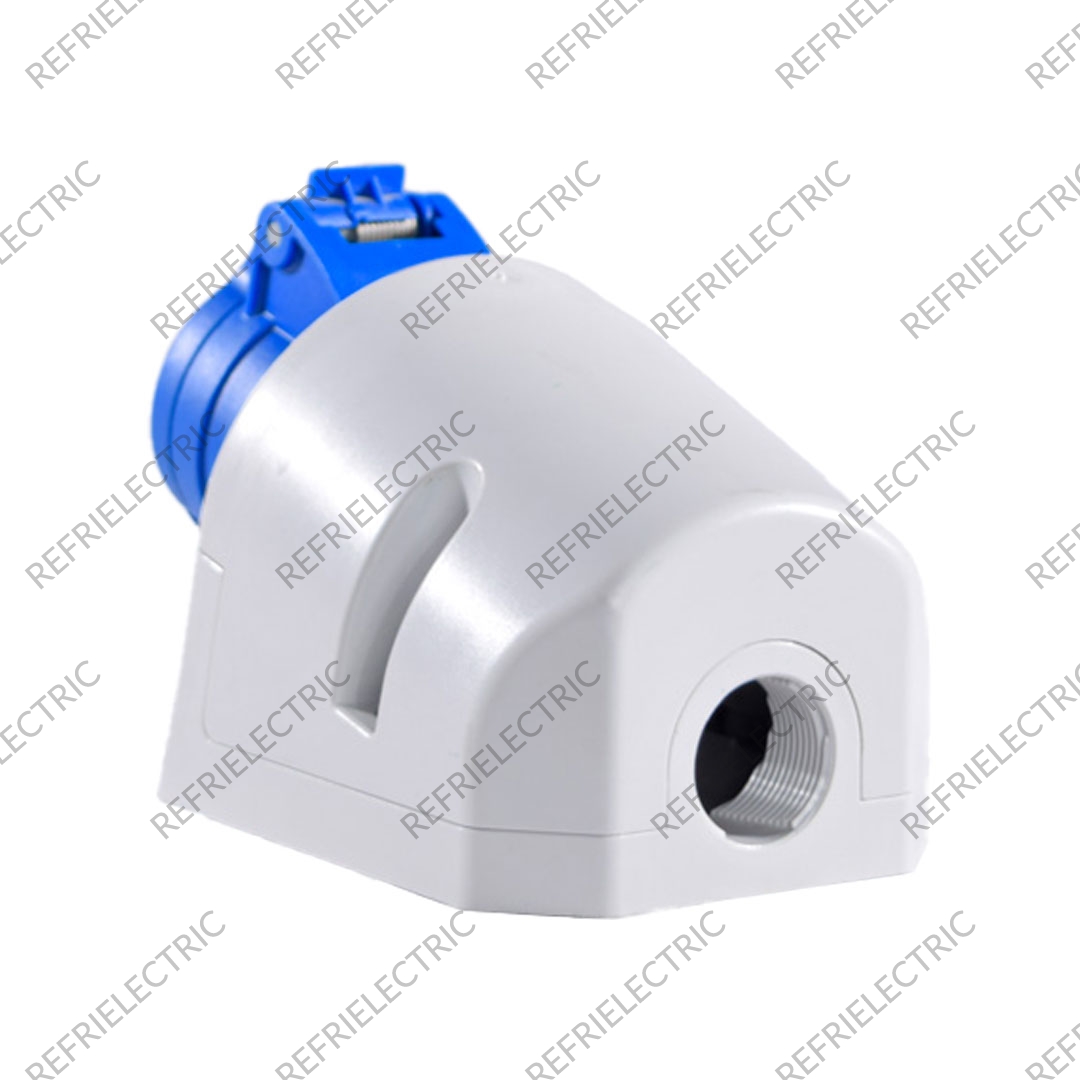 TOMA INDUSTRIAL 16AMP 2 POLOS+TIERRA SOBREPONER AZUL 220V POLIAMIDA 6 AZUL VCP - Imagen 3
