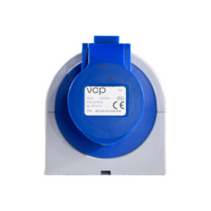 TOMA INDUSTRIAL 16AMP 2 POLOS+TIERRA SOBREPONER AZUL  220V POLIAMIDA 6 AZUL VCP